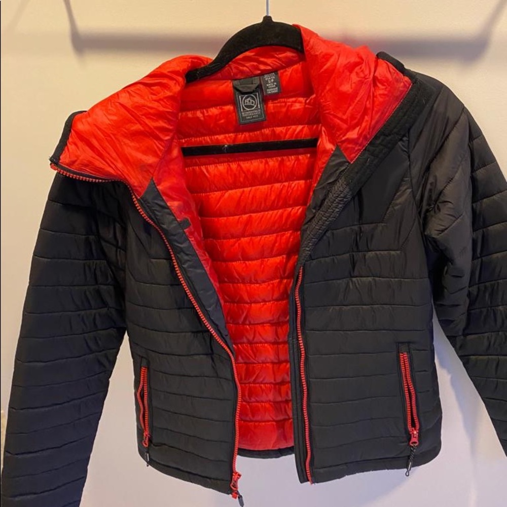 Black rain jacket